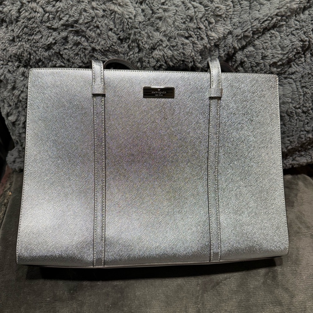 Kate Spade Silver Tote Bag